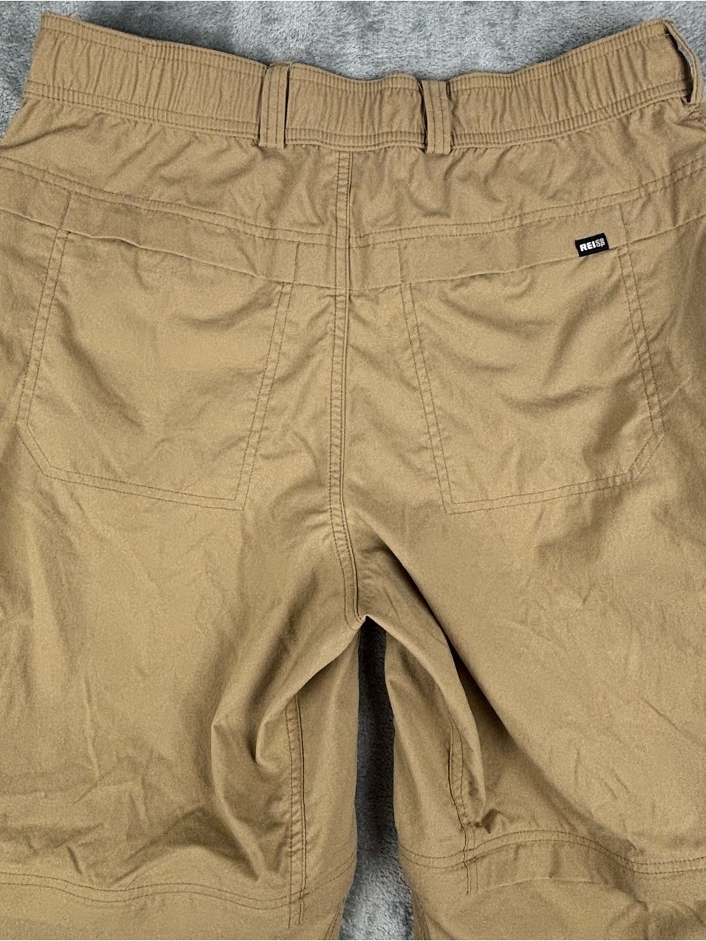 REI Co-op Pants Mens 34X32 Tan Beige Sahara Convertible Cargo Hiking 23414 - Picture 15 of 16